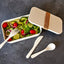 Caserola LUNCHBOX din material biodegradabil MD4065S101 - Green Print