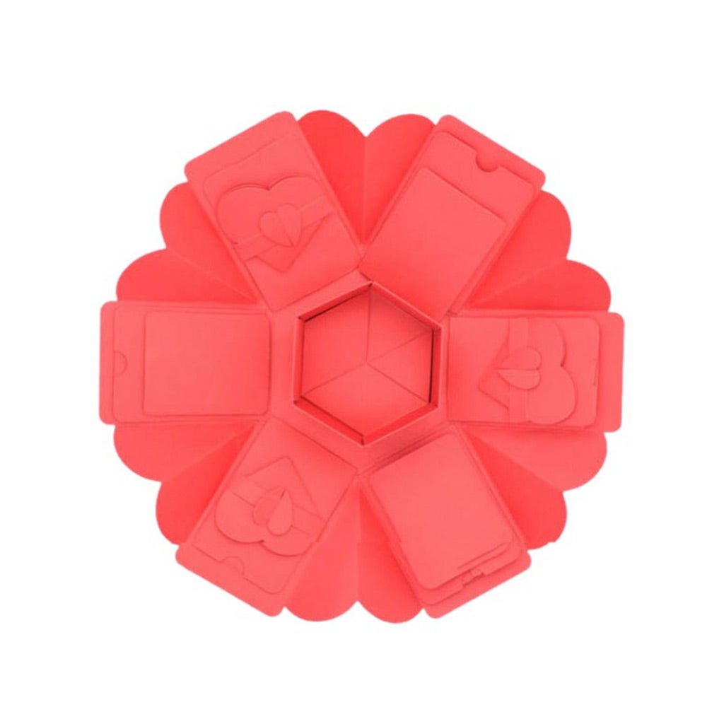 Cutie FOTO exploziva HEXAGONALA (Explosion Box) EB452312 - Green Print