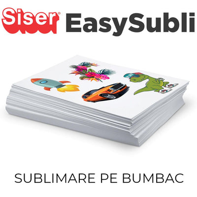 EASY SUBLI - Folie sublimare pt personalizat tricouri bumbac colorat - top 10coli 1FCRPKES - Green Print