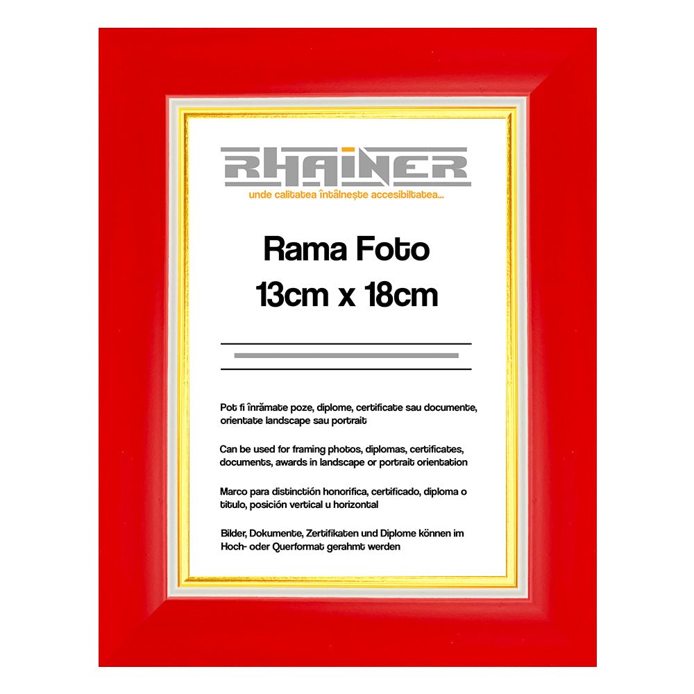 Rama foto Madrid rosu+auriu 13x18 FM1318-41 - Green Print
