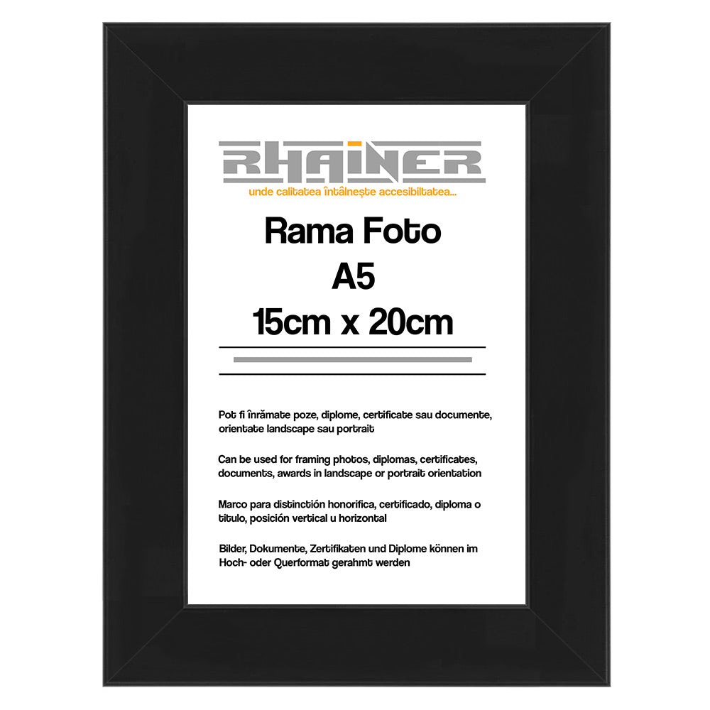 Rama foto Madrid negru A5 FMAA5 - Green Print