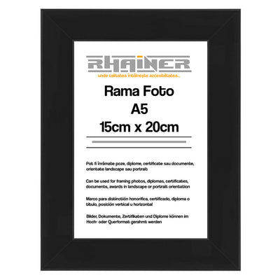 Rama foto Madrid negru A5 FMAA5 - Green Print
