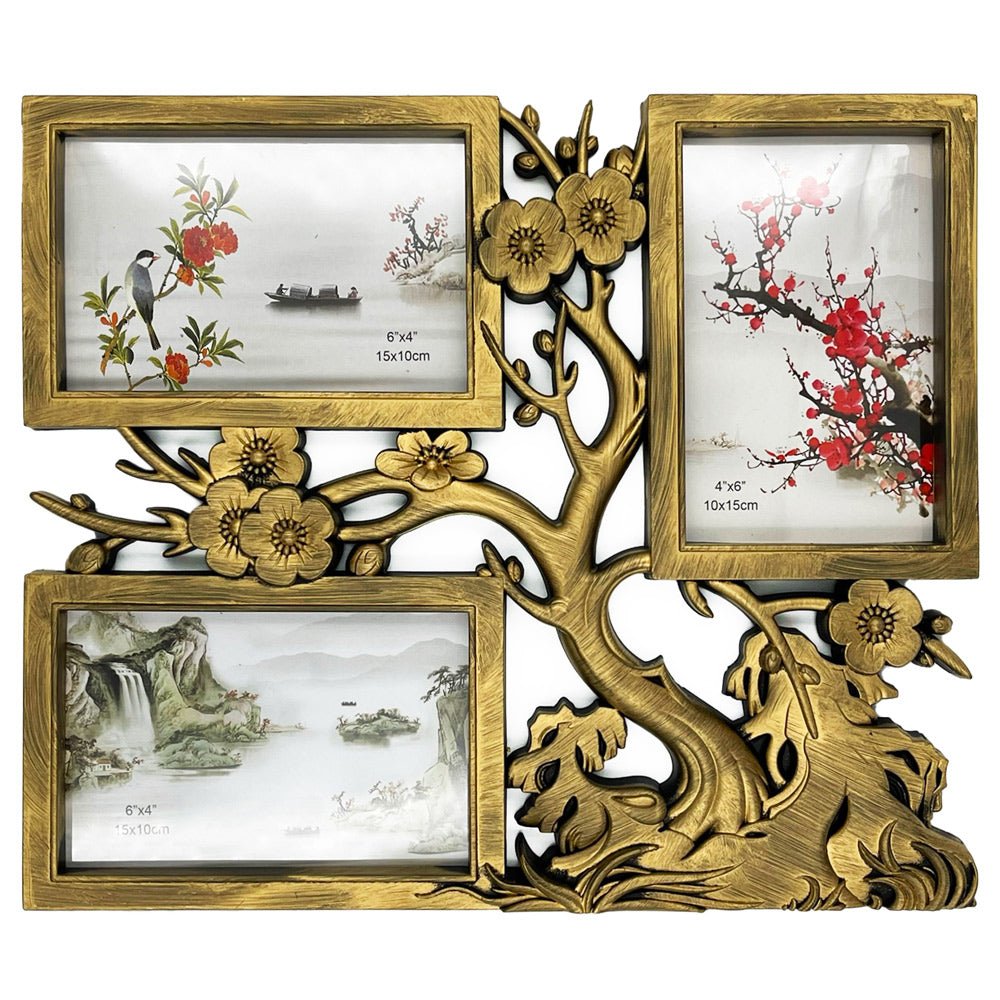 Rama foto colaj CIRES 3 poze HS212 - Green Print