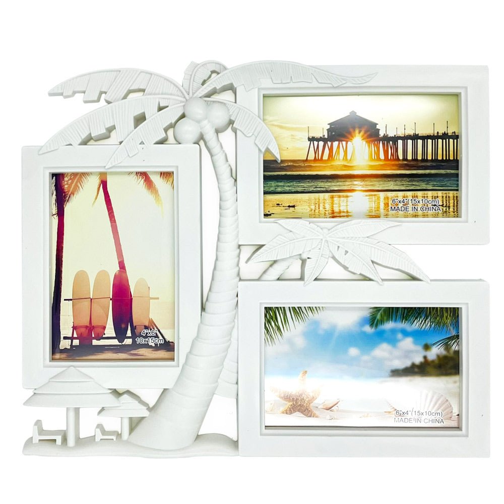 Rama foto colaj PLAJA 3 poze JK37 - Green Print