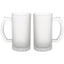 Set 2 halbe sublimabile din sticla sablata GPBN1 - Green Print