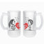 Set 2 halbe sublimabile din sticla sablata GPBN1 - Green Print