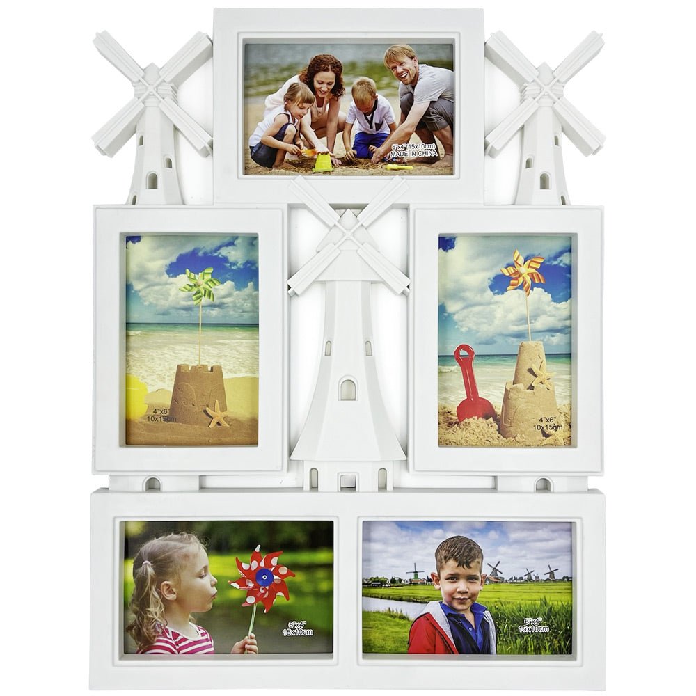 Rama foto colaj MORILE DE VANT 5 poze JK18 - Green Print