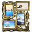 Rama foto colaj PESCAR 4 poze HS201 - Green Print