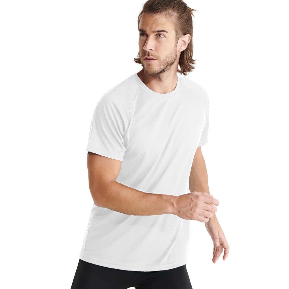 Tricou de sport sublimabil alb Roly CONTROL DRY CA04072201 - Green Print