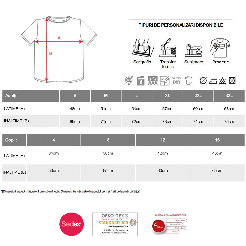 Tricou de sport sublimabil alb Roly CONTROL DRY CA04072201 - Green Print