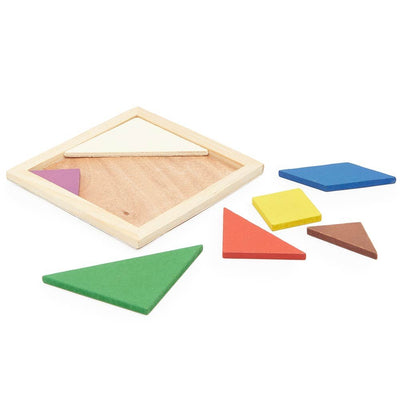Puzzle indemanare de lemn pentru copii JU0111S129 - Green Print