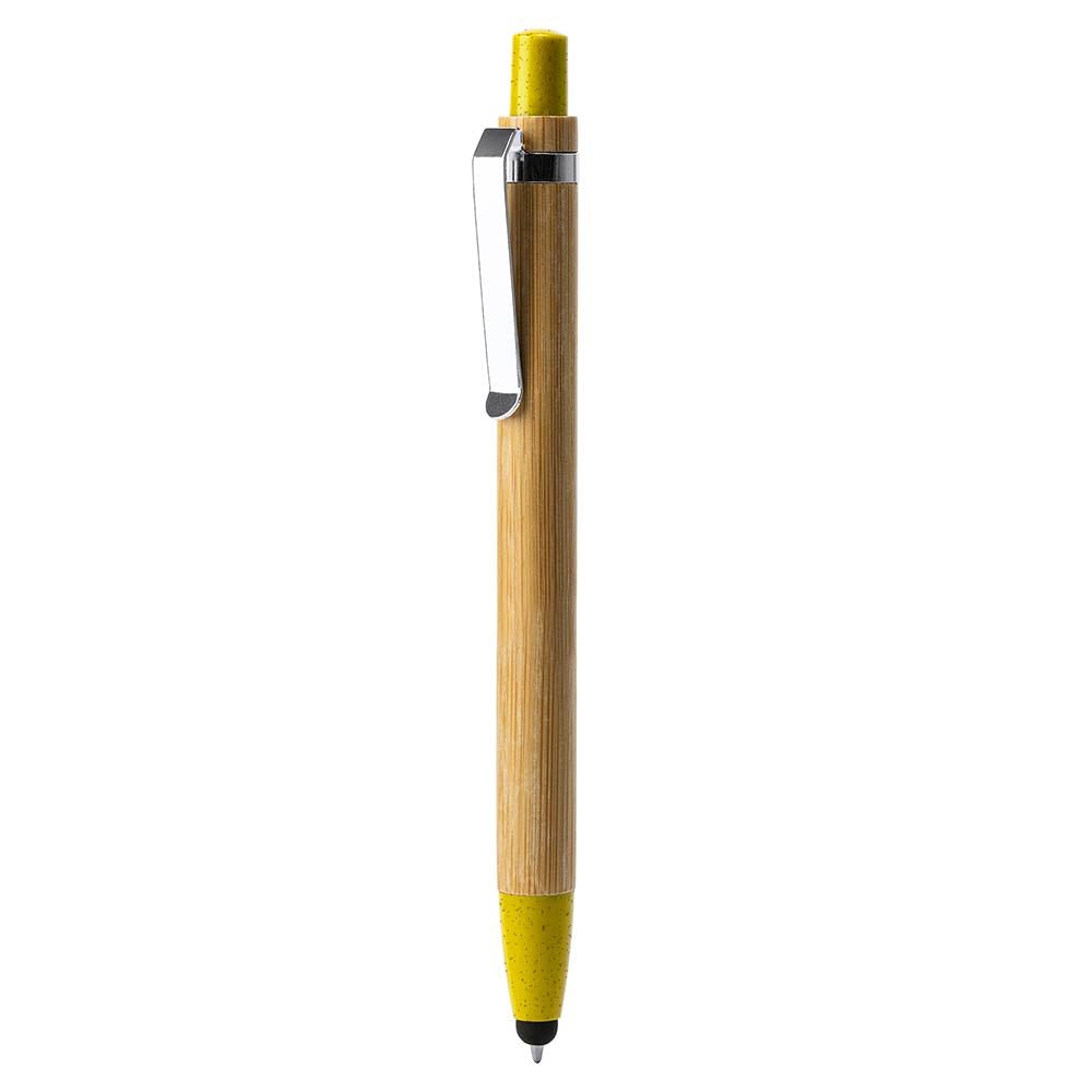 Pix din bambus si fibra de grau cu stylus pentru touchscreen OASIS BL8084TA03 - Green Print