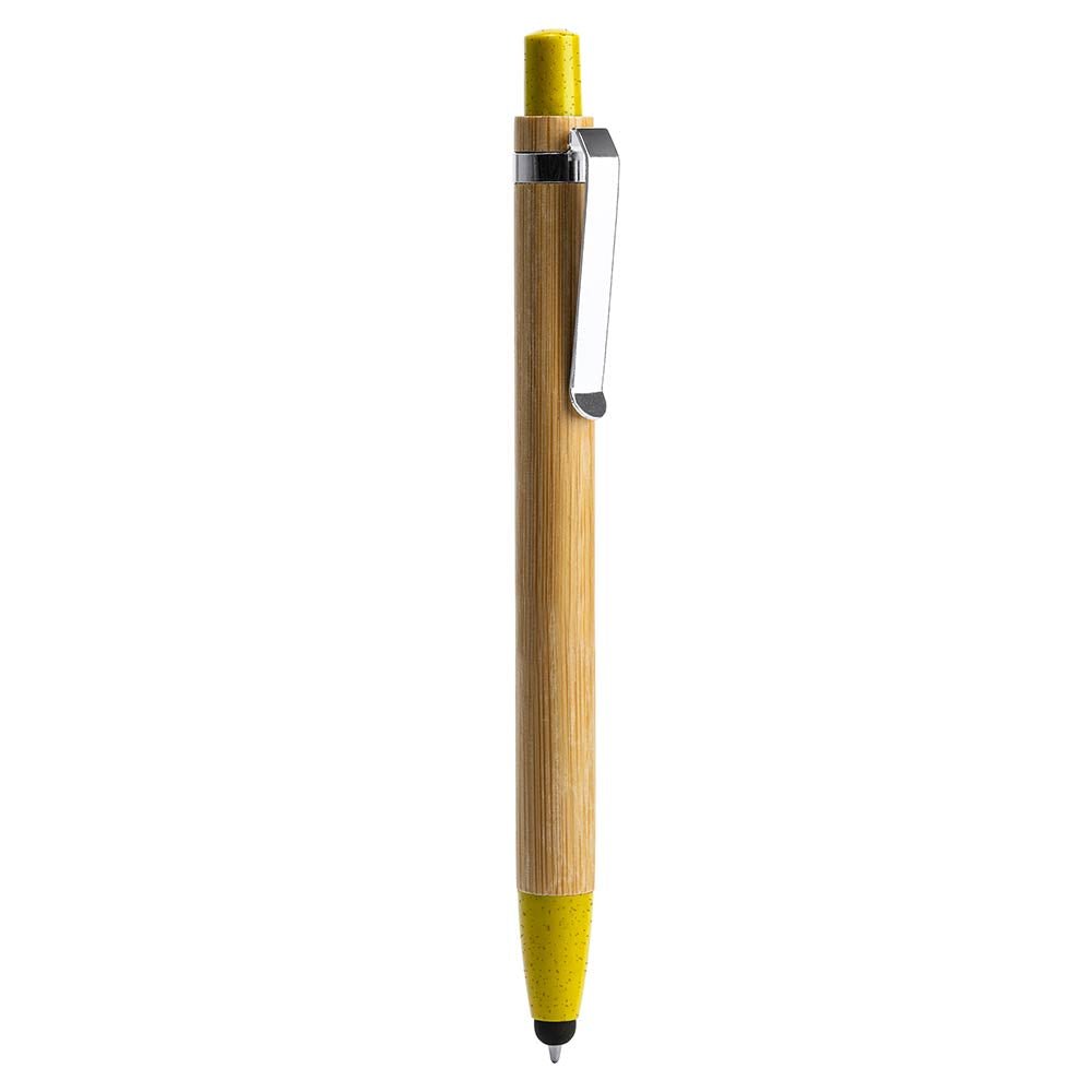 Pix din bambus si fibra de grau cu stylus pentru touchscreen OASIS BL8084TA03 - Green Print
