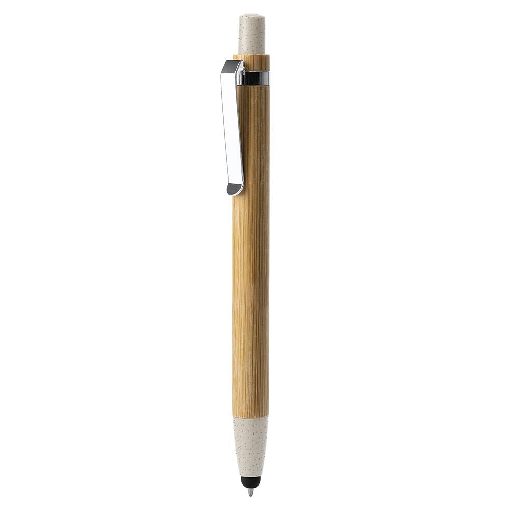 Pix din bambus si fibra de grau cu stylus pentru touchscreen OASIS BL8084TA29 - Green Print