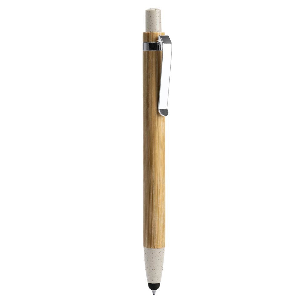 Pix din bambus si fibra de grau cu stylus pentru touchscreen OASIS BL8084TA29 - Green Print