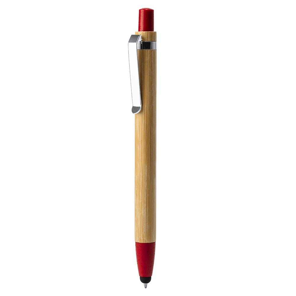 Pix din bambus si fibra de grau cu stylus pentru touchscreen OASIS BL8084TA60 - Green Print