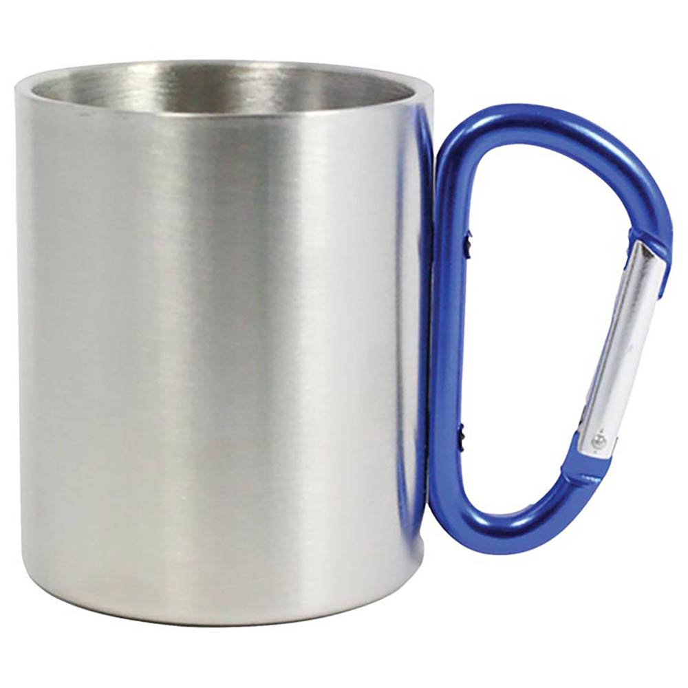 Cana metal inox sublimabila cu maner albastru A5515 - Green Print