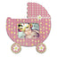 Magnet carucior bebe roz insertie foto MG52 - Green Print