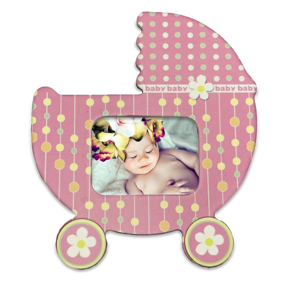 Magnet carucior bebe roz insertie foto MG52 - Green Print
