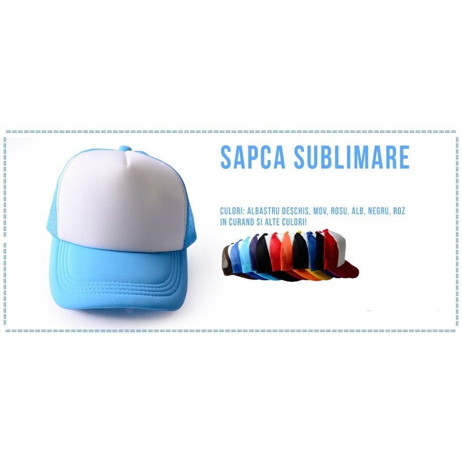 Sapca rosie sublimabila Trucker TS2-12 - Green Print