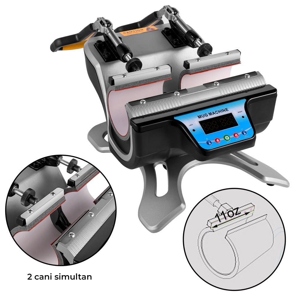 Presa termica dubla 2 cani FreeSub GPST2100 - Green Print