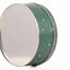 Cutie metalica rotunda verde cu model Mos Craciun XM724624 - Green Print