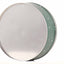 Cutie metalica rotunda verde cu model Mos Craciun XM724624 - Green Print