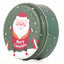 Cutie metalica rotunda verde cu model Mos Craciun XM724624 - Green Print