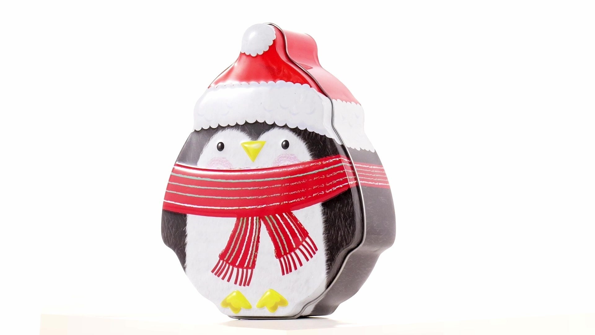 Cutie metalica cu forma pinguin XM764896 - Green Print