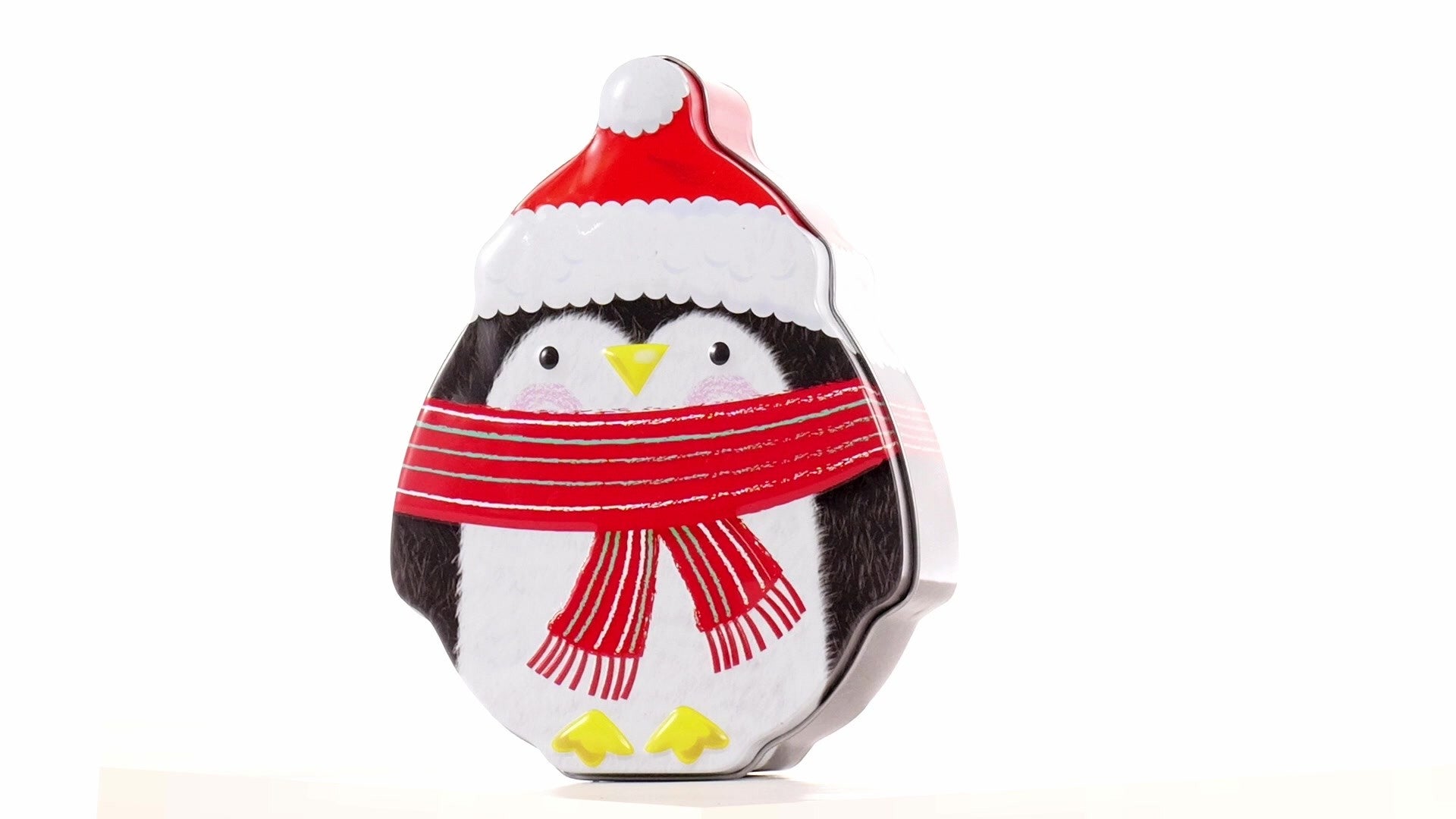 Cutie metalica cu forma pinguin XM764896 - Green Print