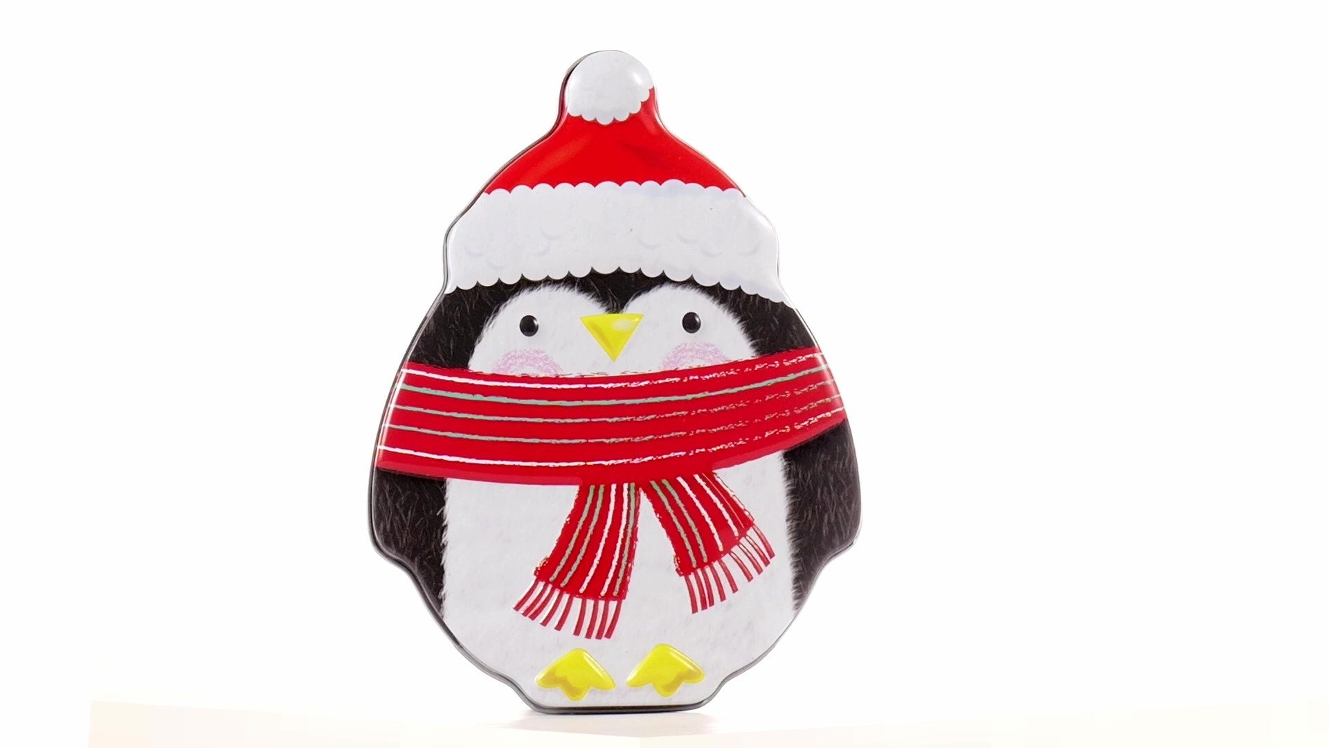 Cutie metalica cu forma pinguin XM764896 - Green Print