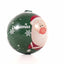 Glob de brad metalic verde cu model Mos Craciun Ø7 cm XM787817 - Green Print