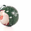 Glob de brad metalic verde cu model Mos Craciun Ø7 cm XM787817 - Green Print