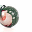 Glob de brad metalic verde cu model Mos Craciun Ø7 cm XM787817 - Green Print