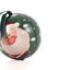 Glob de brad metalic verde cu model Mos Craciun Ø7 cm XM787817 - Green Print