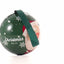 Glob de brad metalic verde cu model Mos Craciun Ø7 cm XM787817 - Green Print