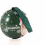 Glob de brad metalic verde cu model Mos Craciun Ø7 cm XM787817 - Green Print