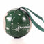 Glob de brad metalic verde cu model Mos Craciun Ø7 cm XM787817 - Green Print