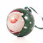 Glob de brad metalic verde cu model Mos Craciun Ø7 cm XM787817 - Green Print