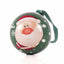 Glob de brad metalic verde cu model Mos Craciun Ø7 cm XM787817 - Green Print