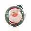 Glob de brad metalic verde cu model Mos Craciun Ø7 cm XM787817 - Green Print