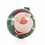 Glob de brad metalic verde cu model Mos Craciun Ø7 cm XM787817 - Green Print