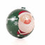 Glob de brad metalic verde cu model Mos Craciun Ø7 cm XM787817 - Green Print