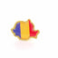 Pin metalic auriu tricolor ROMANIA ST706180 - Green Print