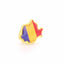 Pin metalic auriu tricolor ROMANIA ST706180 - Green Print