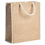 Sacosa iuta cu manere de bumbac 38x42 BO7148S129 - Green Print