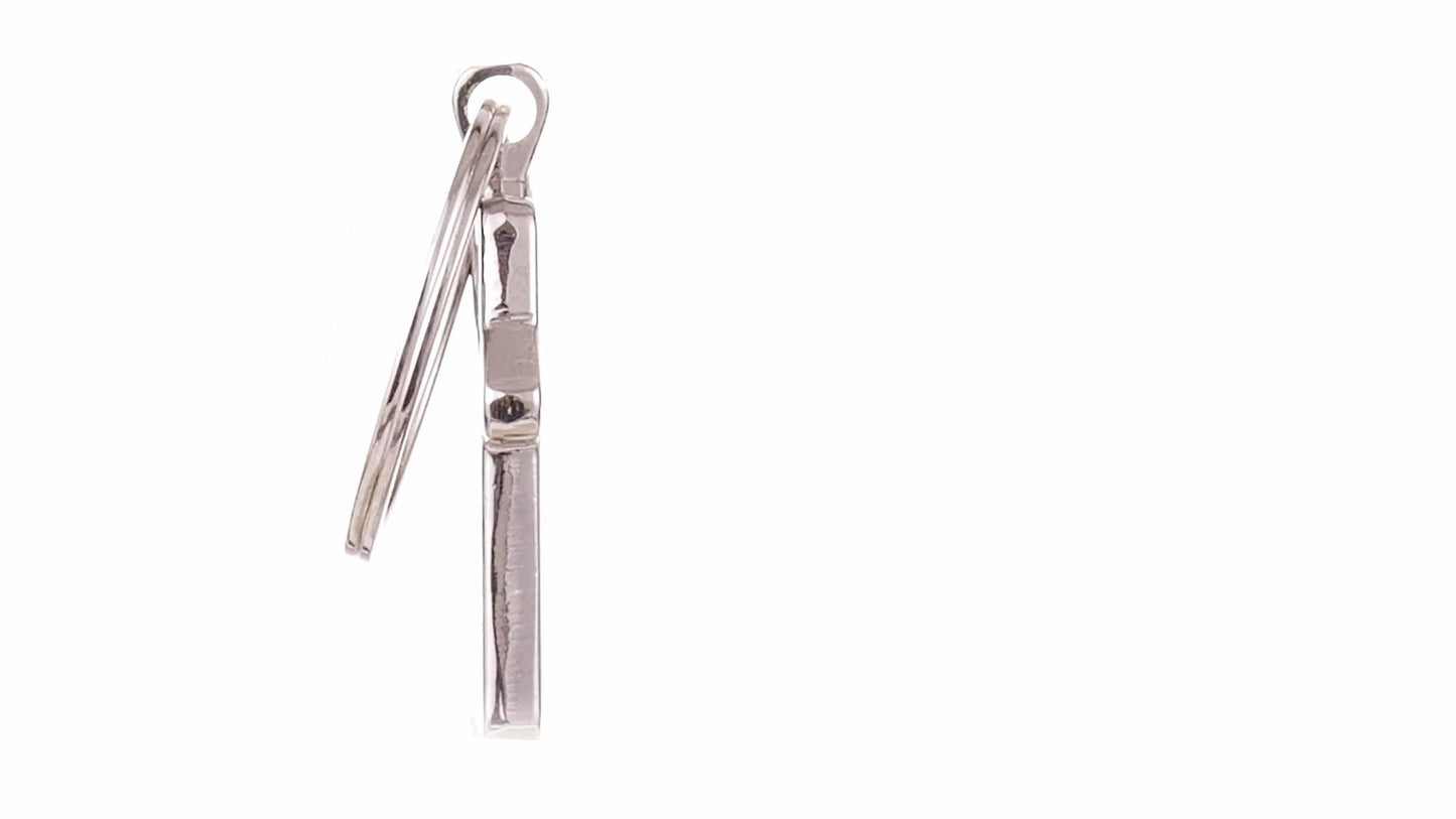 Breloc gravabil casa lemn+metal KO1148S129 - Green Print