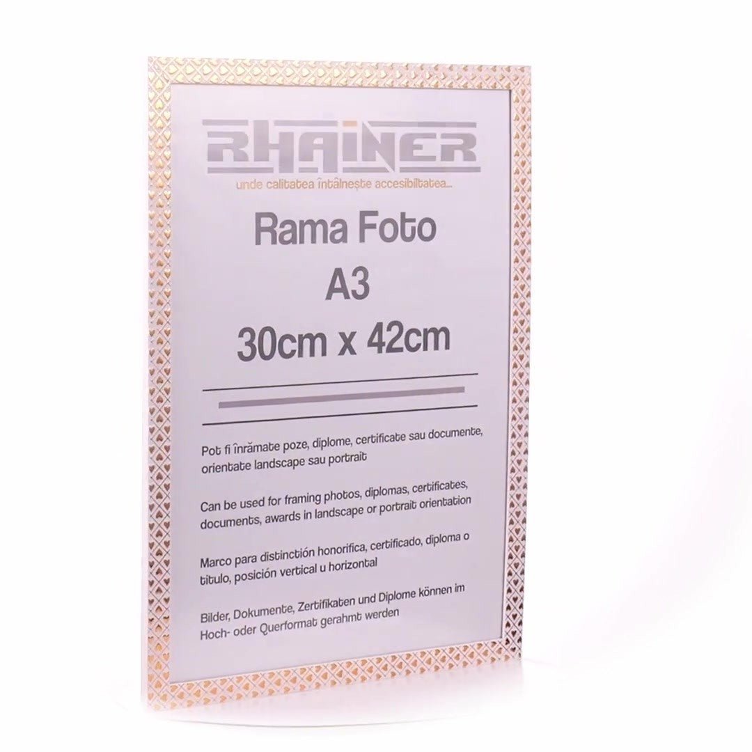 Rama foto Leon inimi aurii A3 FP086A344 - Green Print