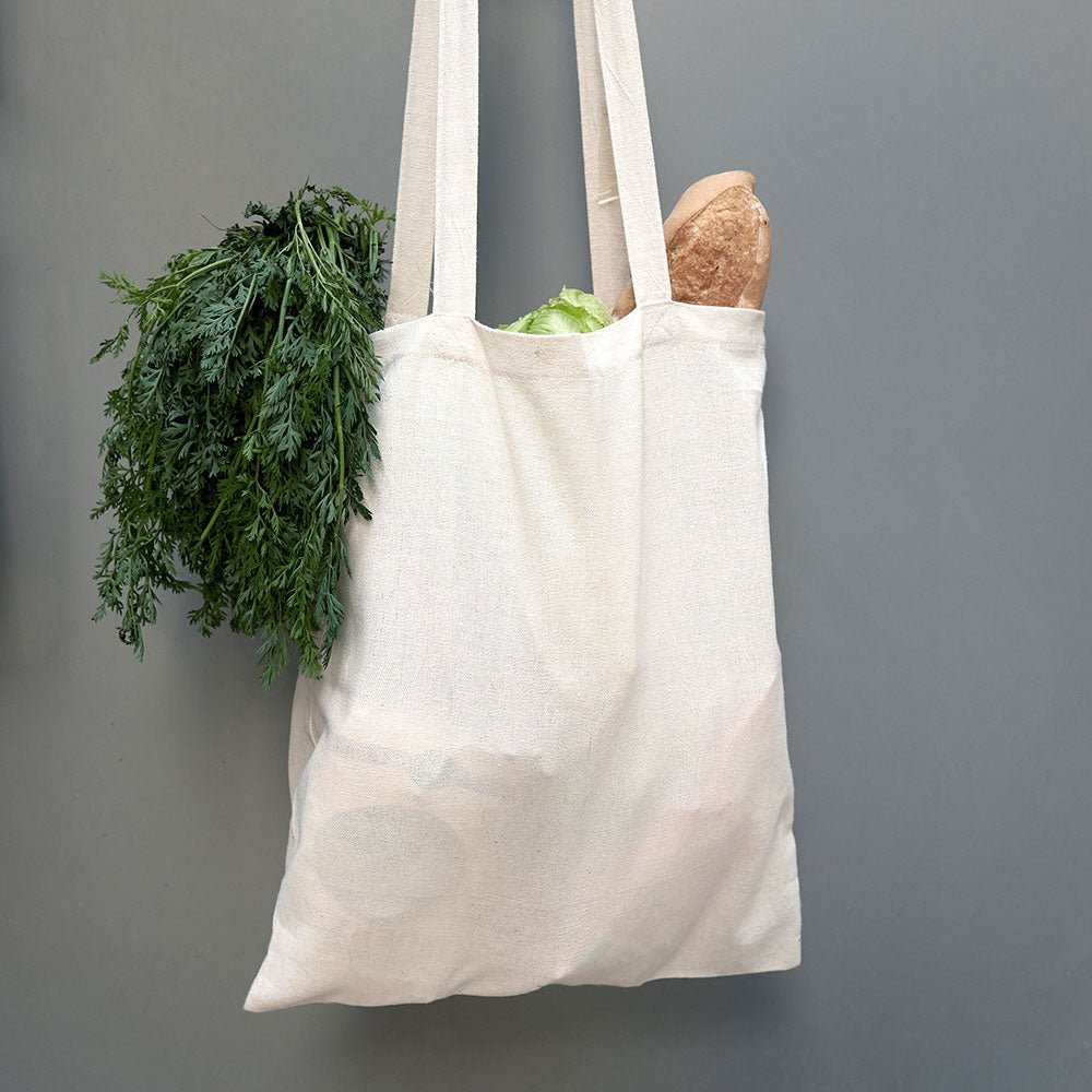 Sacosa bumbac tip canvas 41x36 BO7520S129 - Green Print