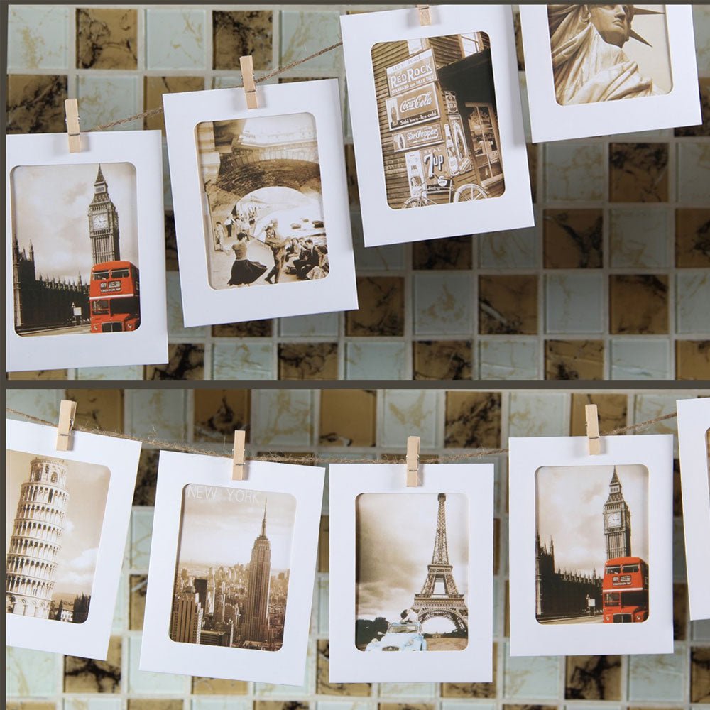 Set rame foto ghirlanda alb FC257801 - Green Print
